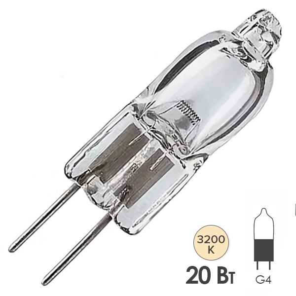 Лампа специальная галогенная Philips 7388 ESB M/30 20W 6V G4 100h (OSRAM 64250; GE 34718)