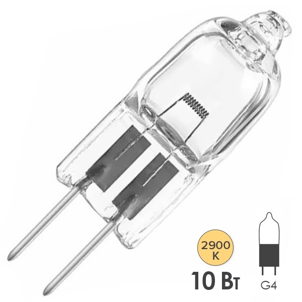 Лампа специальная галогенная Philips 7387 ESA M/29 10W 6V G4 100h (Osram 64225; GE 34720)