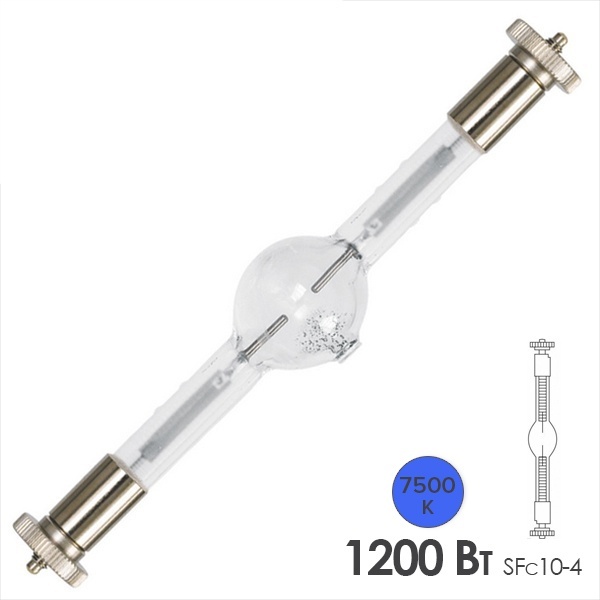 Лампа специальная газоразрядная Osram SHARXS HTI 1200W/D7/75 SFC10-4 7500K (MSR Gold 1200 SA/2 DE)