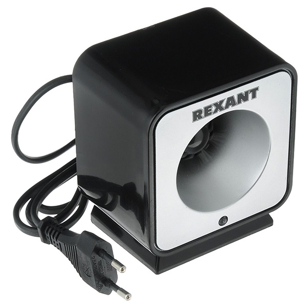 Отпугиватель вредителей Rexant с изменяемой частотой излучения 7W 220V Радиус 60м 9x7x11см