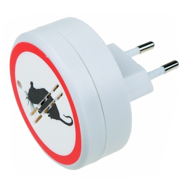 Ультразвуковой отпугиватель грызунов Rexant Радиус до 30м 5W 220V 6x6x6см (пластик) Частота: 35кГц