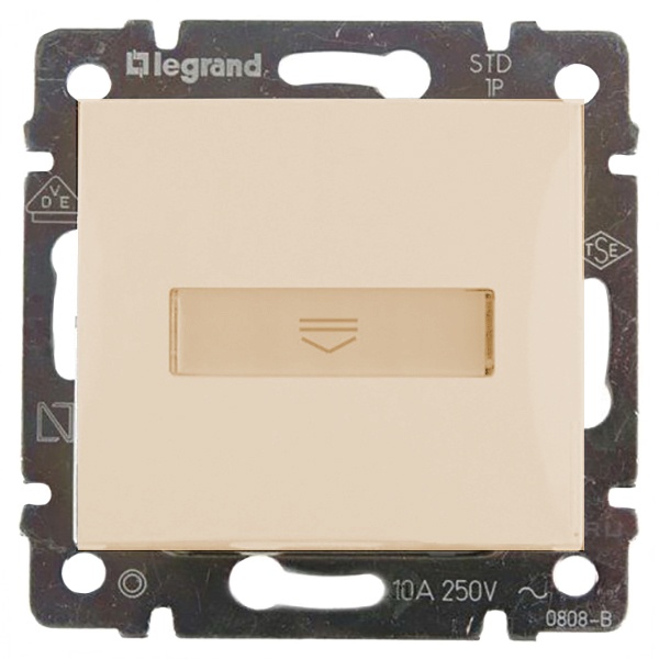 Выключатель Legrand Valena для гостиничных номеров стандарт слоновая кость (бежевый)