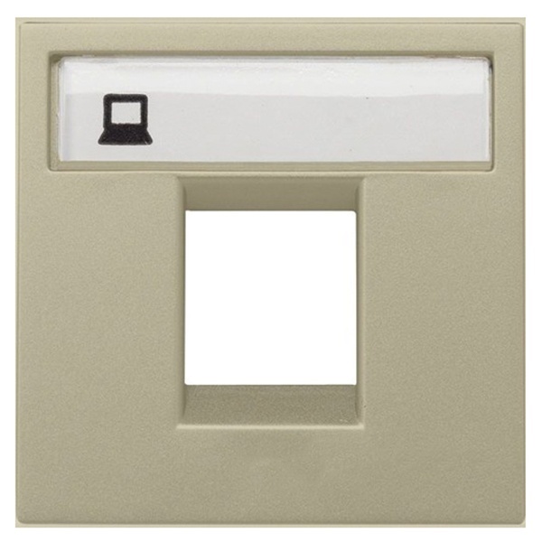 Накладка для 1-го суппорта/разъёма типа 2017... и/или 2018..., 2м ABB Zenit, шампань (N2218.1 CV)