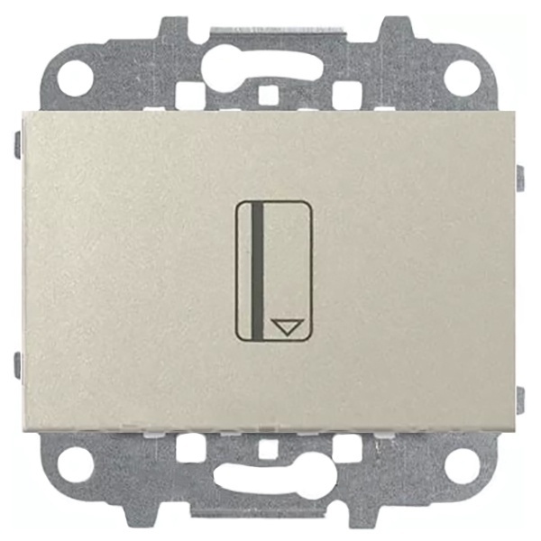 Выключатель карточный ABB (54 мм) 2 модуля Zenit, шампань (N2214.1 CV)