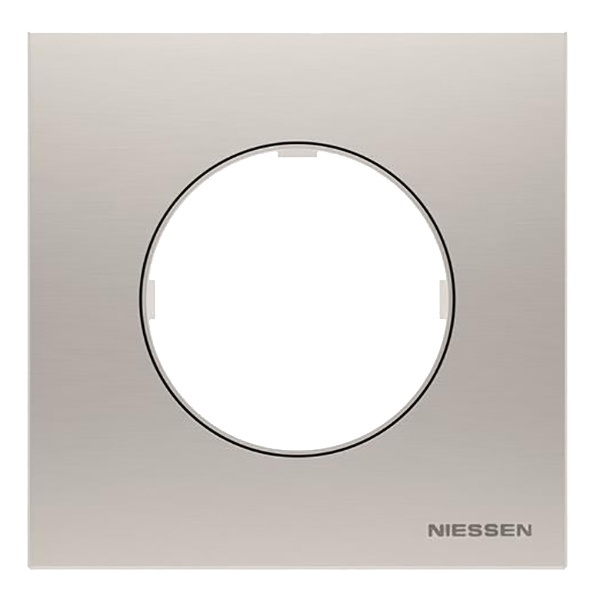 Рамка 1 пост ABB SKY Moon, нержавеющая сталь (8671 OX)