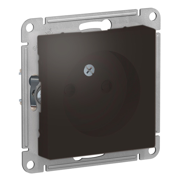 Розетка без заземления со шторками SE AtlasDesign 16А, мокко [уп 10 шт]
