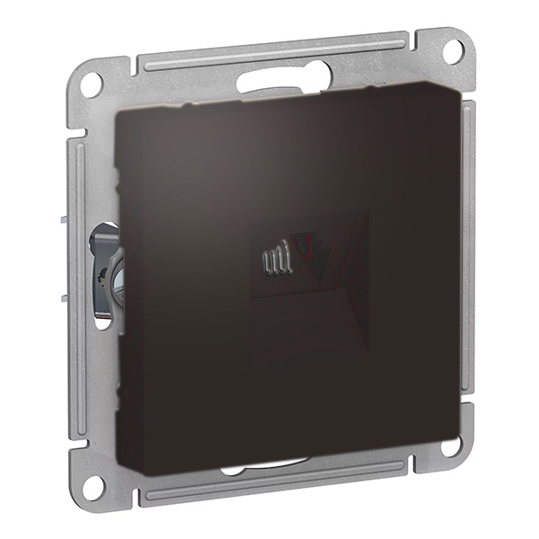 Розетка телефонная SE AtlasDesign RJ11, мокко [уп 5 шт]