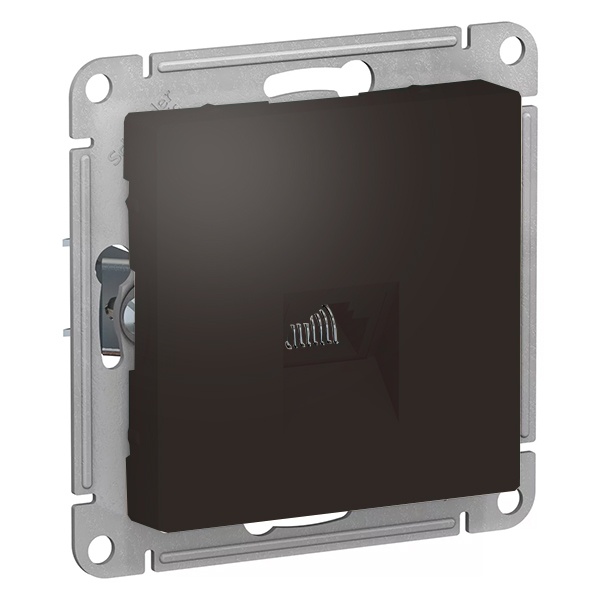 Розетка компьютерная SE AtlasDesign RJ45 кат 5Е, мокко [уп 5 шт]