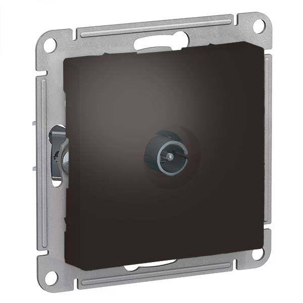TV розетка оконечная SE AtlasDesign 1DB, мокко [уп 10 шт]