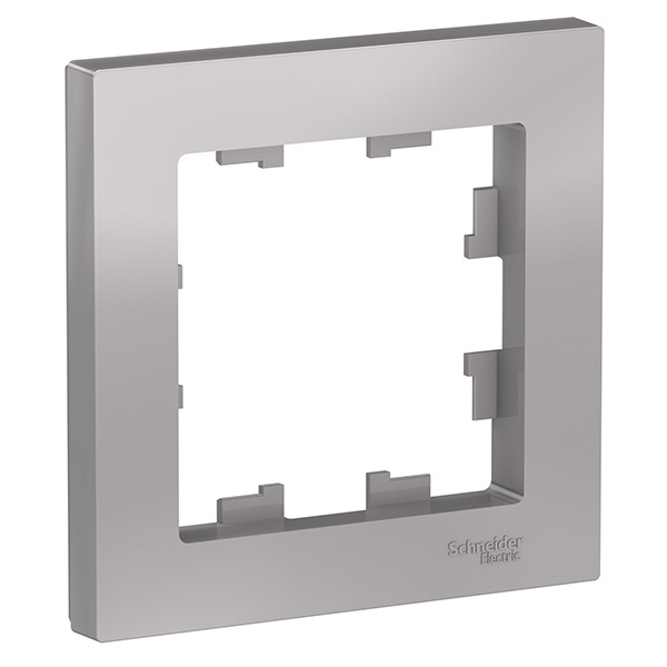 Рамка SE AtlasDesign 1 пост, алюминий [уп 20 шт]