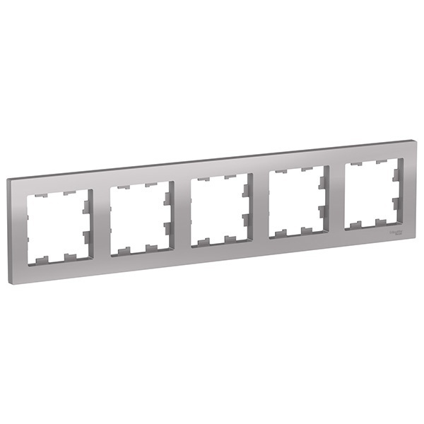 Рамка SE AtlasDesign 5 поста универсальная, алюминий [уп 5 шт]