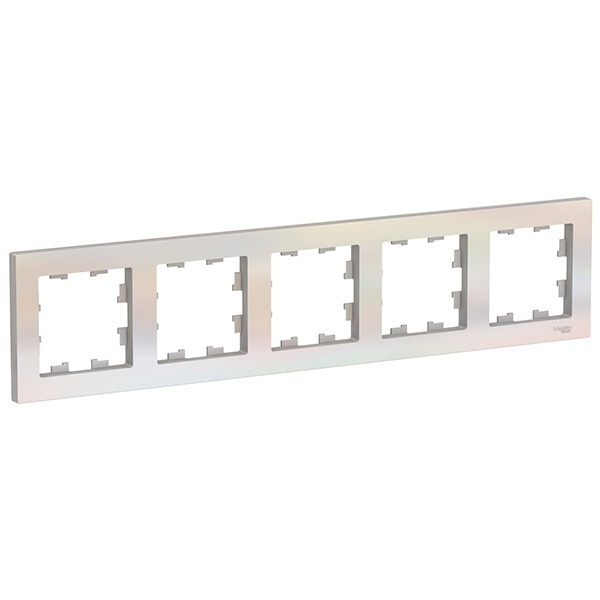 Рамка SE AtlasDesign 5 поста универсальная, жемчуг [уп 5 шт]