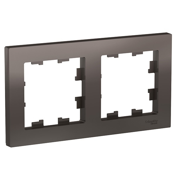 Рамка SE AtlasDesign 2 поста универсальная, мокко [уп 10 шт]