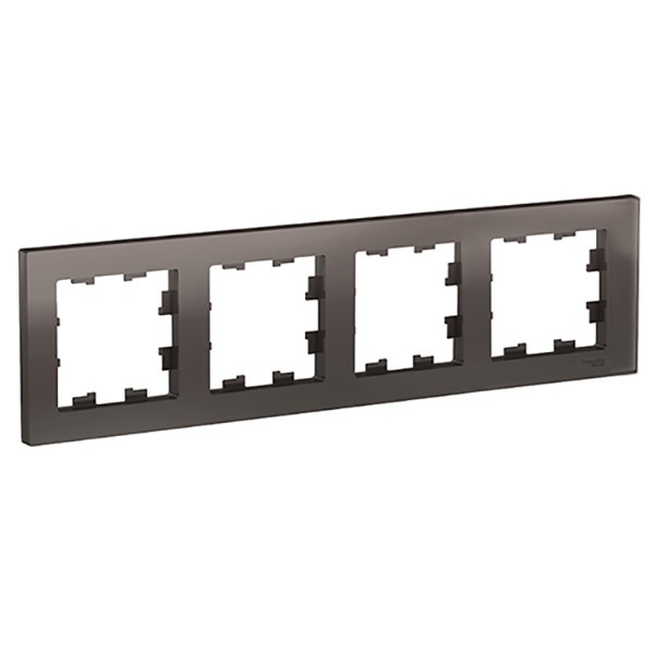 Рамка SE AtlasDesign 4 поста универсальная, мокко [уп 5 шт]