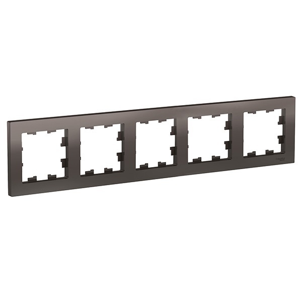 Рамка SE AtlasDesign 5 поста универсальная, мокко [уп 5 шт]