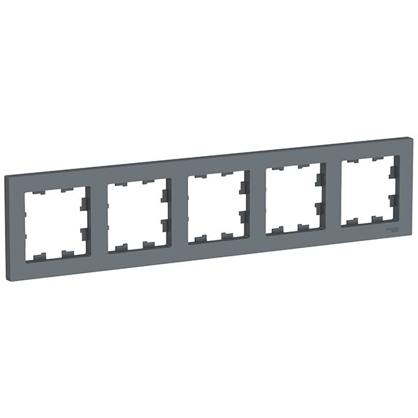 Рамка SE AtlasDesign 5 поста универсальная, грифель [уп 5 шт]