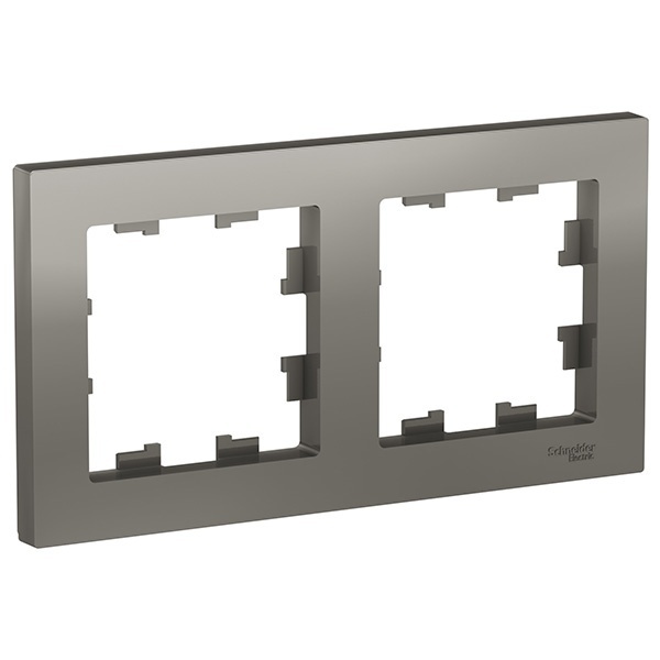 Рамка SE AtlasDesign 2 поста универсальная, сталь [уп 5 шт]