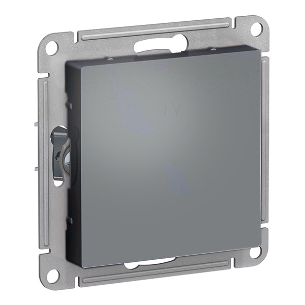 Одноклавишный переключатель SE AtlasDesign 10A, грифель [уп 10 шт]