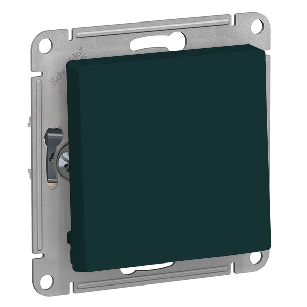 Одноклавишный выключатель SE AtlasDesign 10A, изумруд [уп 5 шт]