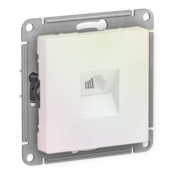 Розетка телефонная SE AtlasDesign RJ11, жемчуг [уп 5 шт]