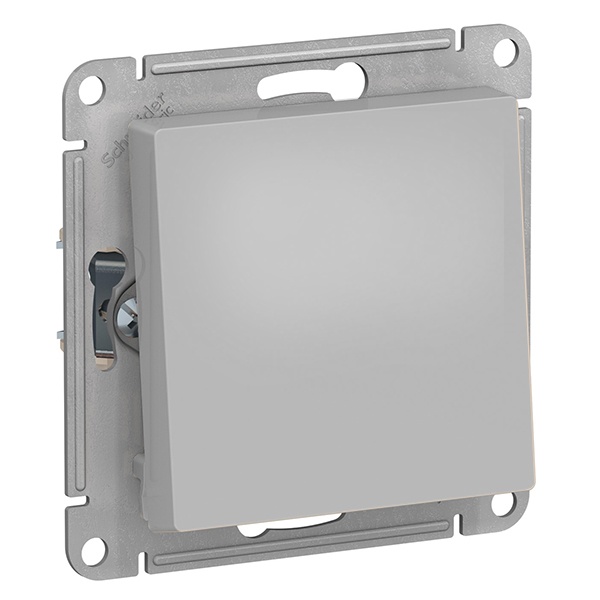 Одноклавишный переключатель SE AtlasDesign 10A, алюминий [уп 10 шт]