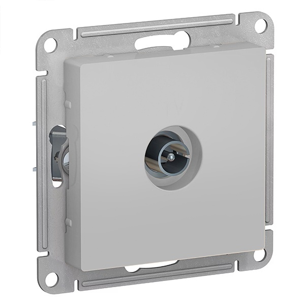 TV розетка проходная SE AtlasDesign 4DB, алюминий [уп 10 шт]