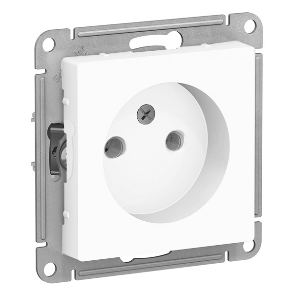 Розетка без заземления SE AtlasDesign 16А, белый [уп 20 шт]