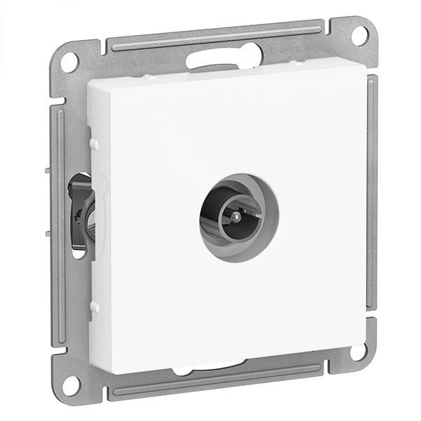 TV розетка оконечная SE AtlasDesign 1DB, белый [уп 10 шт]