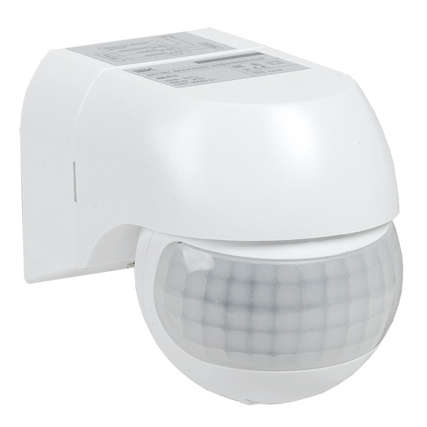 Датчик движения ИЭК ДД 015 белый 800Вт 180гр 12м IP44