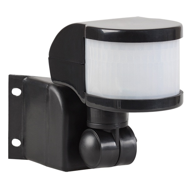 Датчик движения ИЭК ДД 018В черный макс нагрузка 1100Вт угол обзора 270град дальность 12м IP44