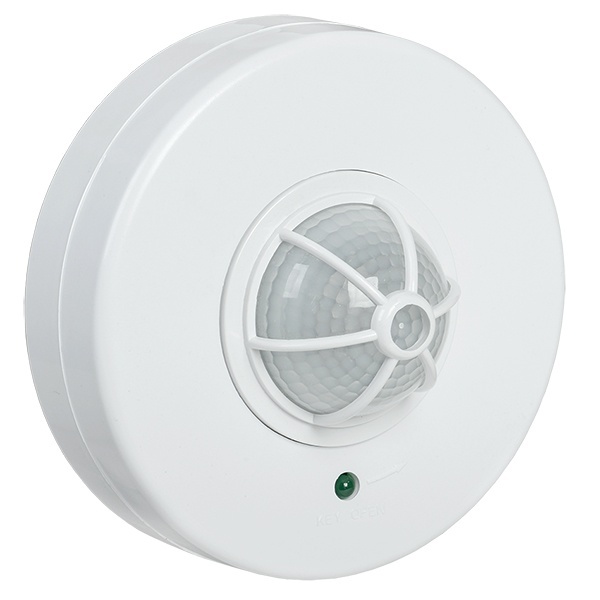 Датчик движения ИЭК потолочный ДД 024В белый макс. 1100W угол 180-360гр, дальность 6м, IP33