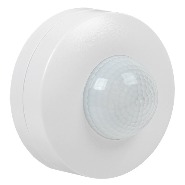 Датчик движения ИЭК потолочный ДД 027 белый 1200Вт 360гр 12м IP20