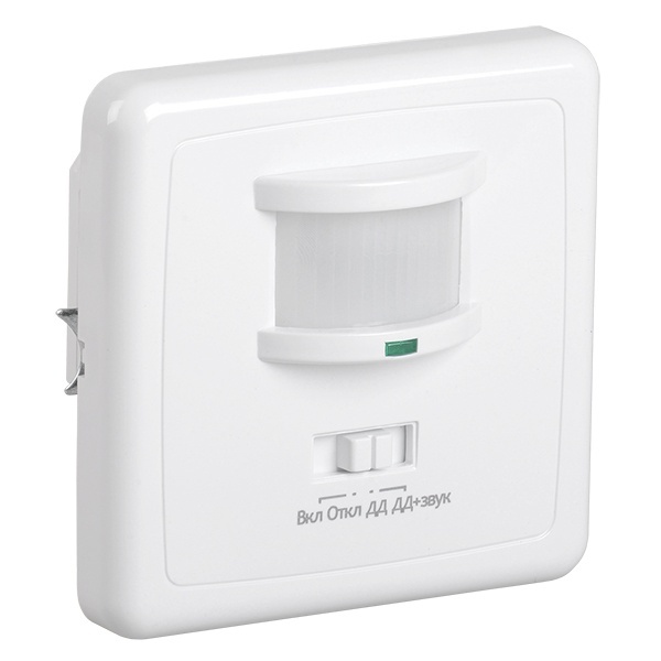 Датчик движения ИЭК в подрозетник ДД 035 белый макс. 500W угол 140град., дальность 12м IP20