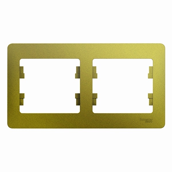 Рамка 2-постовая SE Glossa, горизонтальная, фисташковый