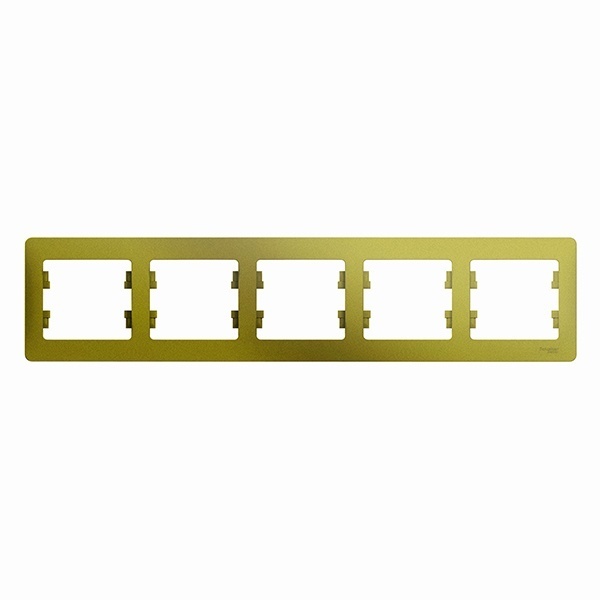 Рамка 5-постовая SE Glossa, горизонтальная, фисташковый