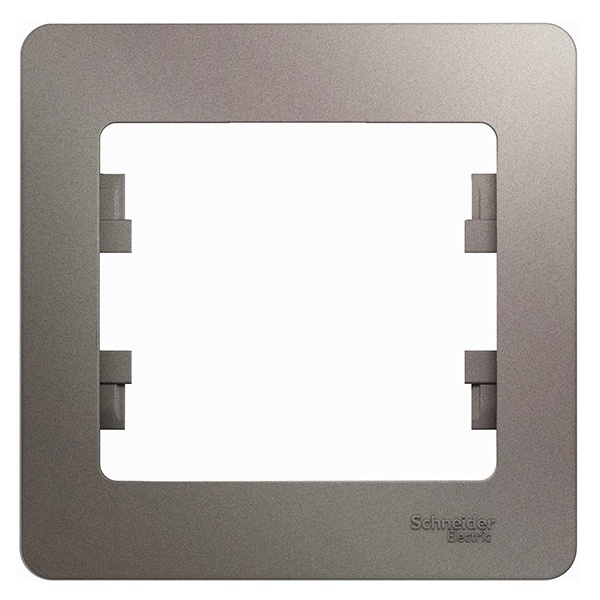 Рамка 1-постовая SE Glossa, платина