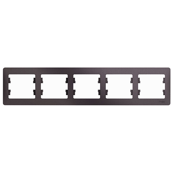 Рамка 5-постовая SE Glossa, горизонтальная, сиреневый туман