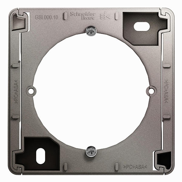 Коробка для наружного монтажа SE Glossa, платина