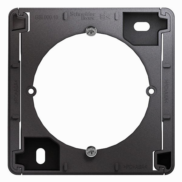 Коробка для наружного монтажа SE Glossa, графит