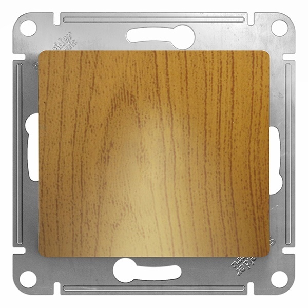 Вывод кабеля SE Glossa механизм, дерево дуб