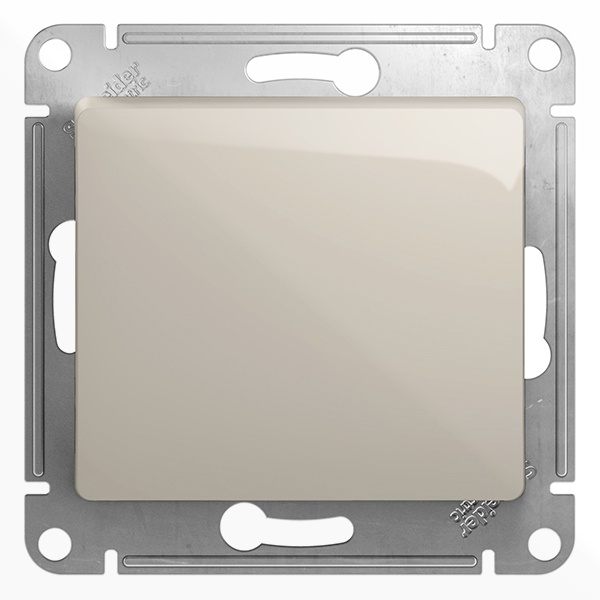 Нажимная Кнопка SE Glossa 10A механизм, молочный