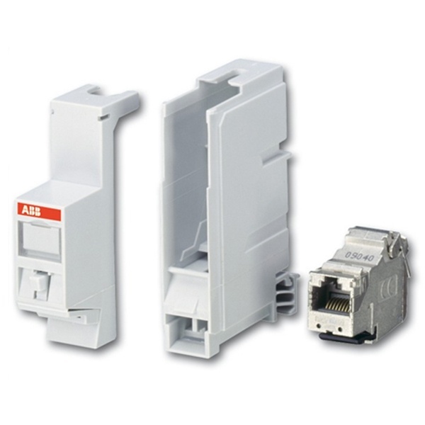 Модуль RJ45 ABB с адаптером на DIN-рейку ZE310