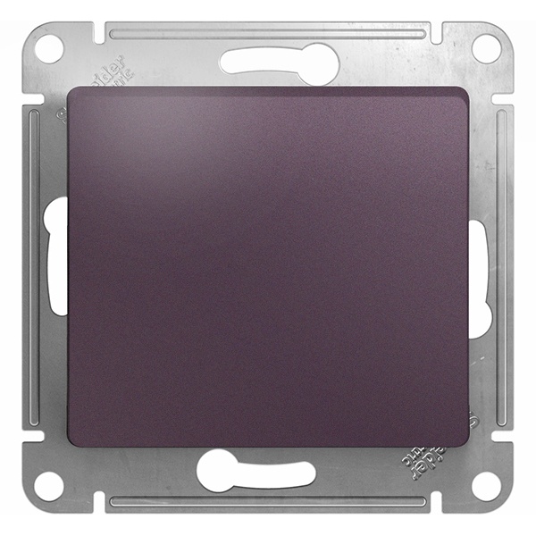 Одноклавишный выключатель SE Glossa 10A механизм, сиреневый туман