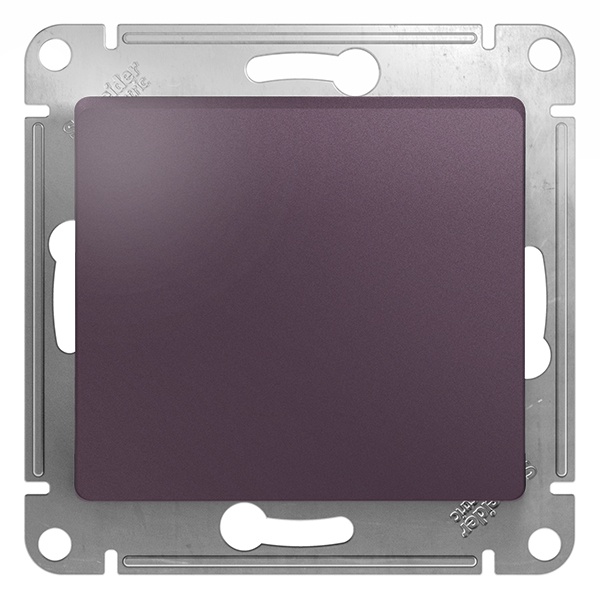 Одноклавишный клавишный переключатель SE Glossa 10A механизм, сиреневый туман