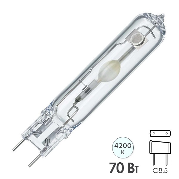 Лампа металлогалогенная Philips Master Colour CDM-TC 70W/842 4200K G8.5 (МГЛ)