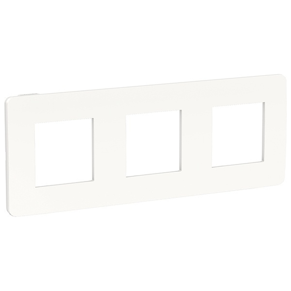 Рамка Unica Studio Color 3 поста, белый/белый