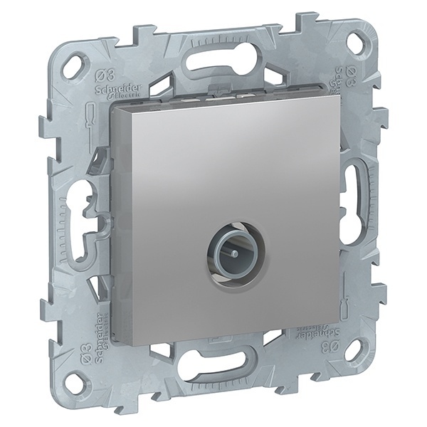 Розетка TV одиночная SE Unica NEW, алюминий