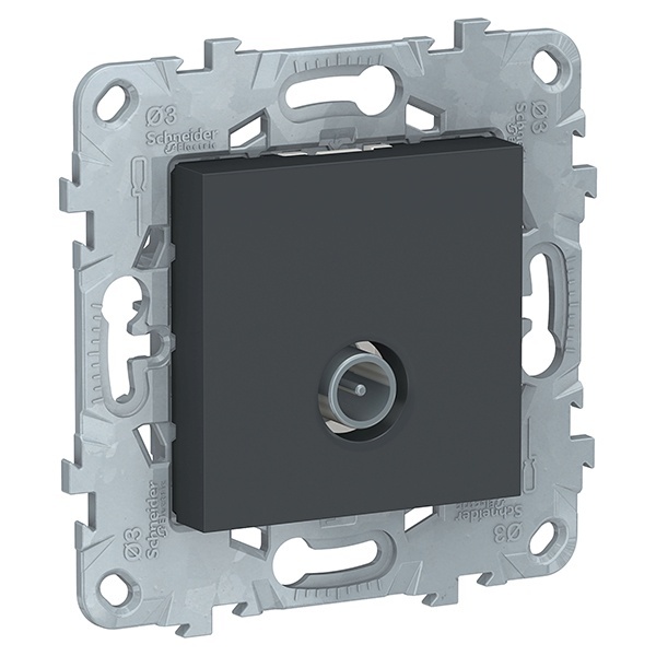 Розетка TV оконечная SE Unica NEW, антрацит