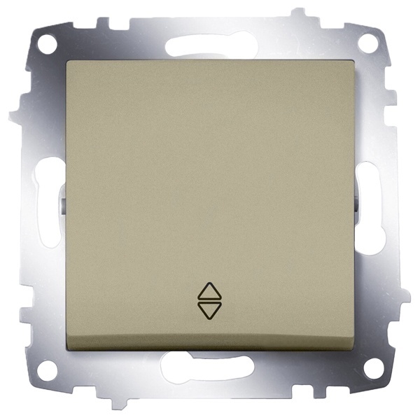 Переключатель ABB Cosmo титаниум