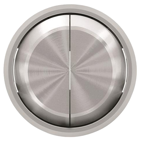 Клавиша для 2-клавишных выключателей/переключателей ABB SKY Moon, кольцо хром (8611 CR)